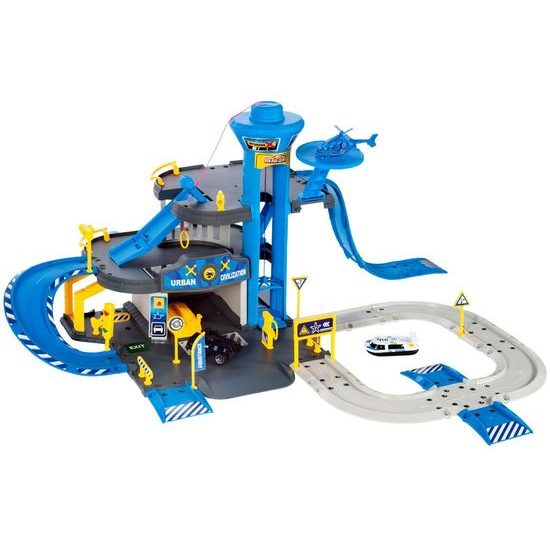 Policejní centrum s dráhou, autíčky a helikoptérou Police Station