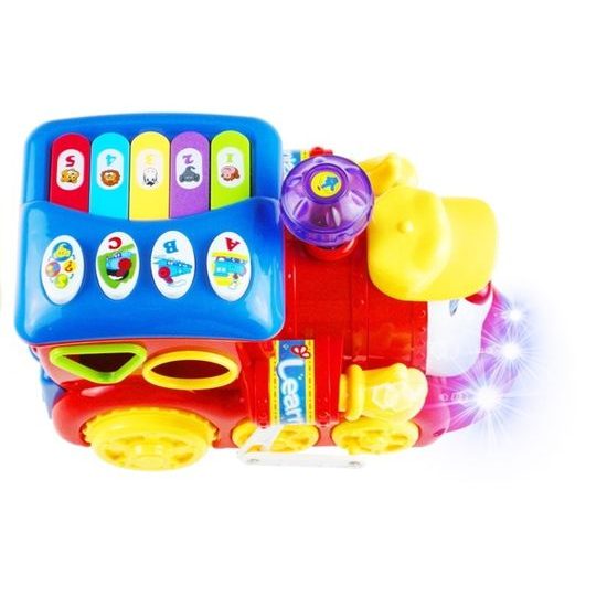 Huile Toys multifunkční lokomotiva se světlem a zvukem Happy Loco