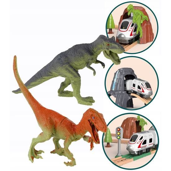 Doris vláčkodráha na baterie s dinosaury Smart Train