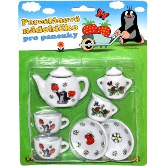 Nádobí - čajový set Krtek porcelán
