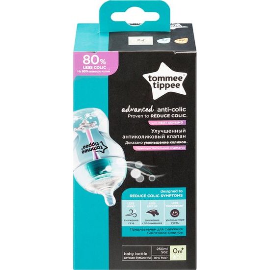 Tommee Tippee Kojenecká láhev C2N ANTI-COLIC 260 ml 0m+