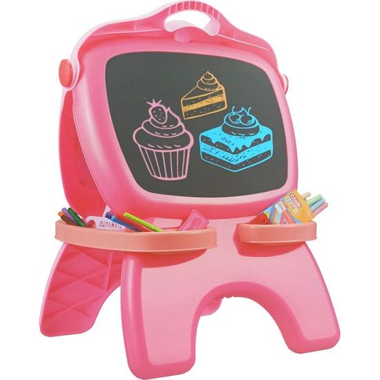 Oboustranná tabule na kreslení růžová