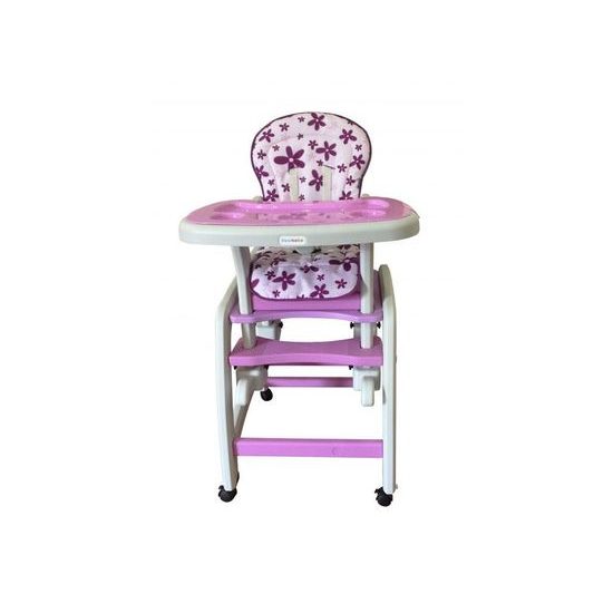 Ecotoys jídelní židlička 3v1 fialová