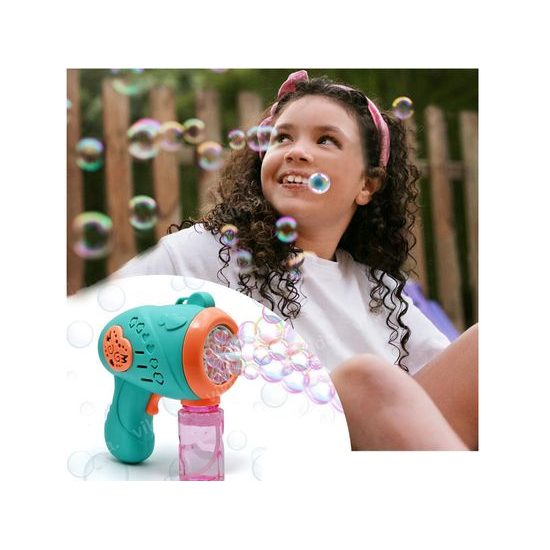 Bublifuk pistole na baterie Color Bubble - modrá