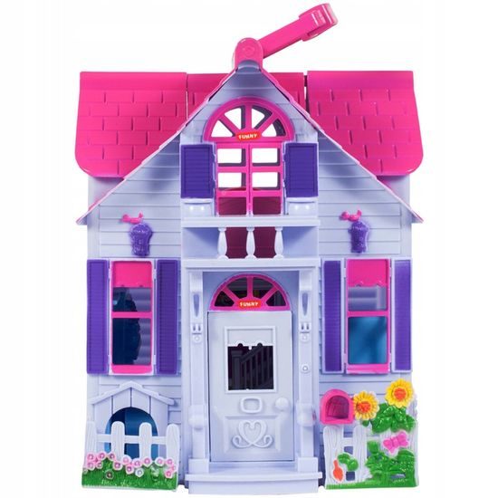 Doris přenosný domeček pro panenky s nábytkem Country House