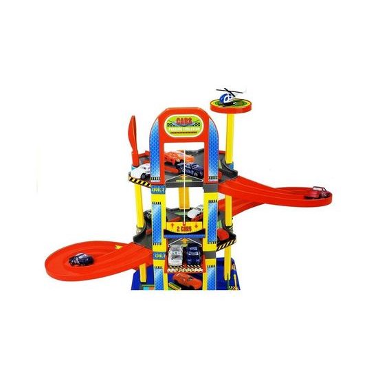Majlo Toys parkovací garáž s výtahem + 6 autíček