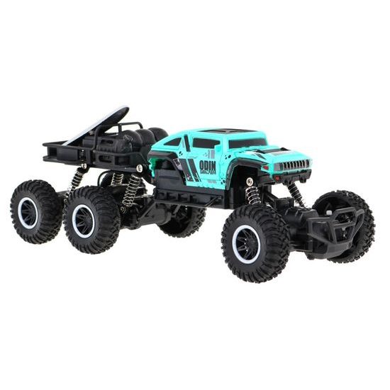 Auto na dálkové ovládání šestikolové Monster Truck modré 1:18