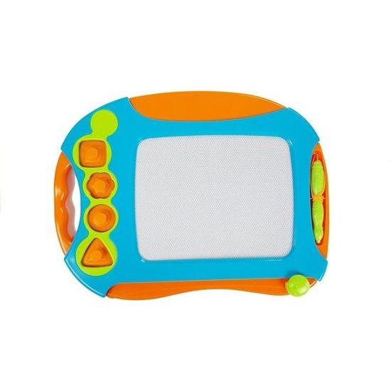 Kreslící magnetická tabulka s doplňky - modro/oranžová