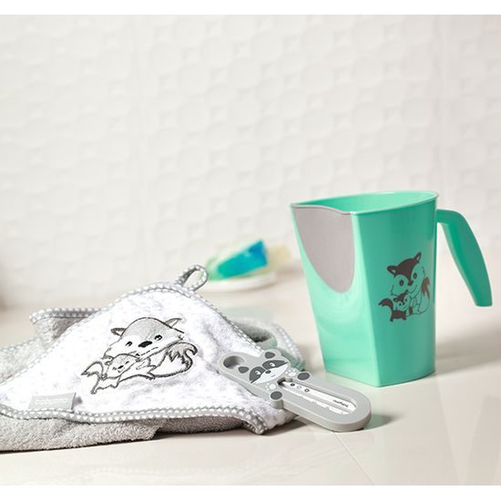 Baby Ono dětský teploměr koupelový Mýval šedý