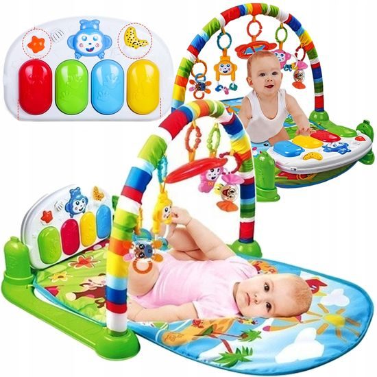 Doris hrací deka s hrazdou, piankem a projektorem Baby Mat