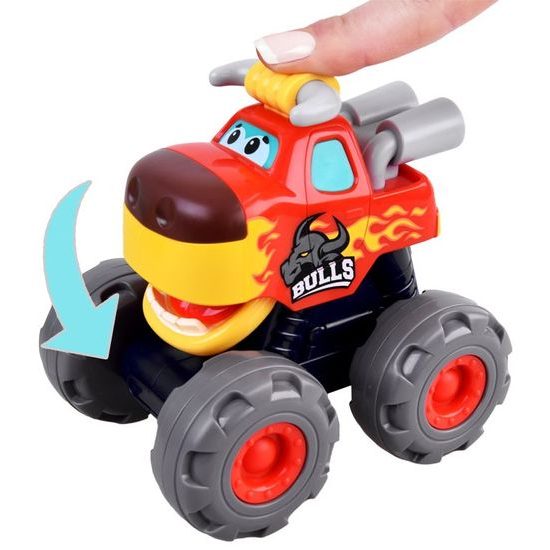 Huile Toys autíčko pro nejmenší na setrvačník Monster Bulls