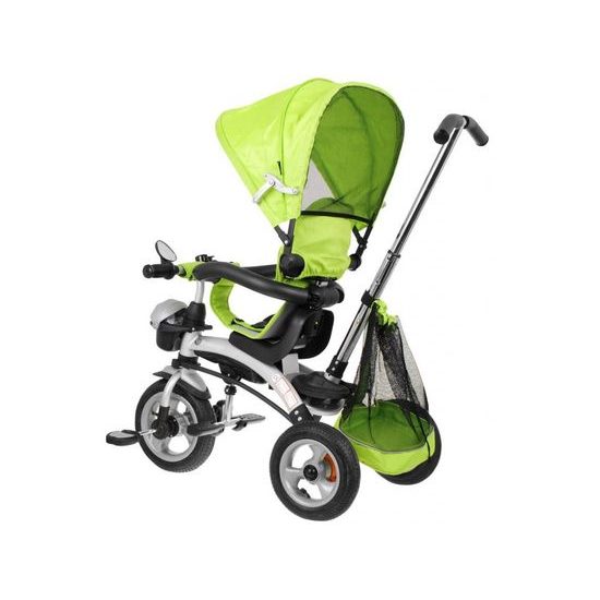 Majlo Toys dětská tříkolka 3v1 Sportrike AIR s nafukovacími koly zelená