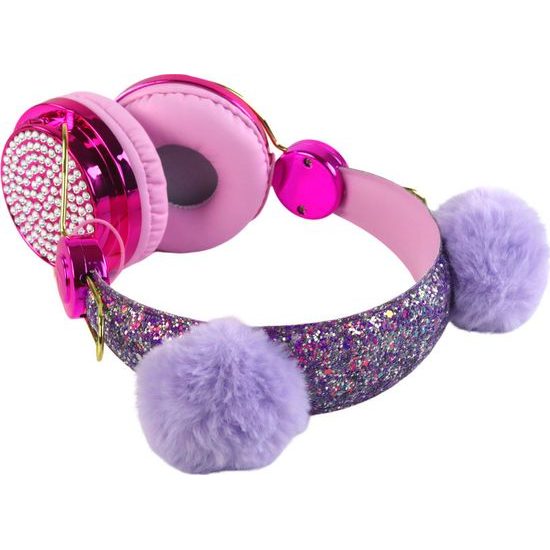 Dětská sluchátka v růžových odstínech