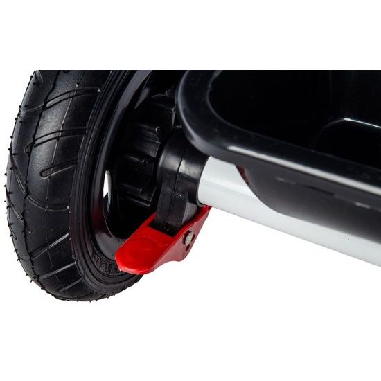 Ecotoys dětská tříkolka se stříškou růžová - nafukovací kola