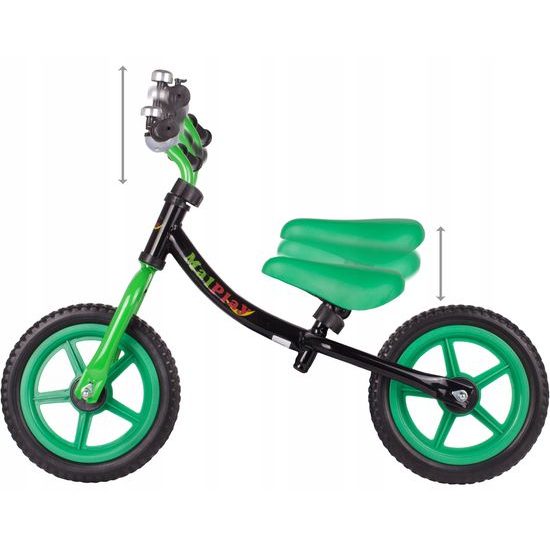 Dětské odrážedlo Nolan 12" černo-zelená