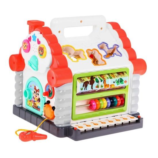 Huile Toys multifunkční vkládačka pro nejmenší se zvuky Domeček II