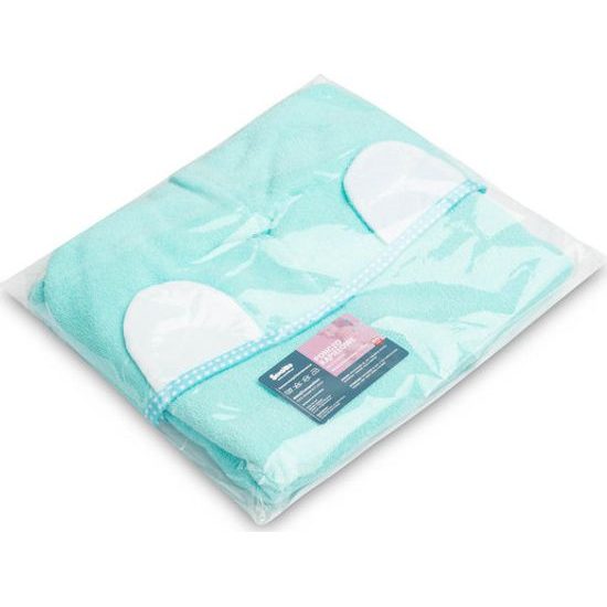 Dětské koupelové pončo, tyrkysová