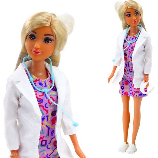 Panenka Anlily 4v1- doktorka, kadeřnice, kuchařka a pečovatelka zvířat