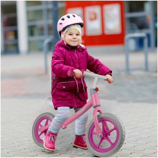 SMONTOVÁNO Dětské odrážedlo Trevis 12" růžové