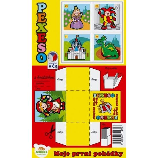 Pexeso papírové - Moje první pohádky - společenská hra