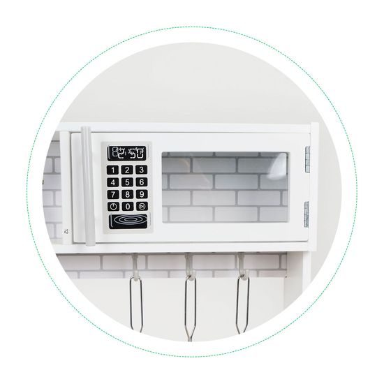 Ecotoys velká dřevěná kuchyňka Menu Kitchen