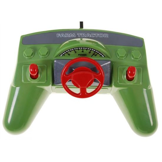 Traktor na dálkové ovládání se zelenou vlečkou Farmer 1:28