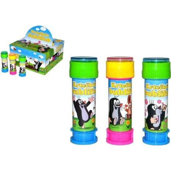 Bublifuk 50ml s hrkavkou Krtek - mix 2 barvy