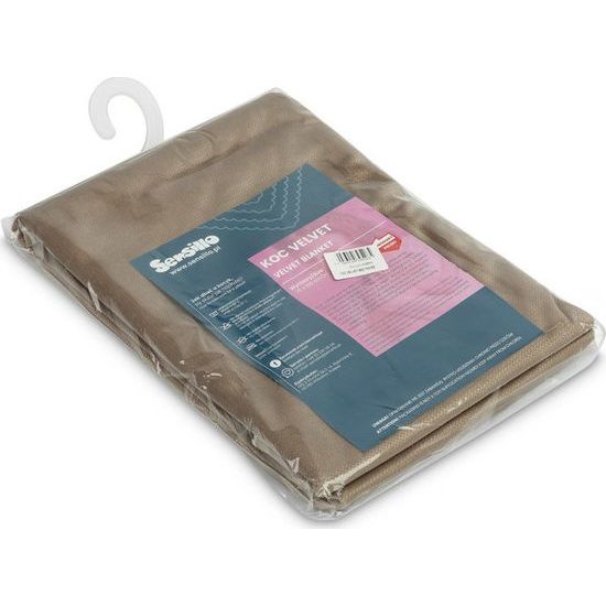 Dětská dečka velvet béžová 75x100 cm