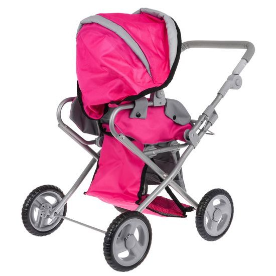 Alice kočárek pro panenky 9346 kombinovaný světle-růžový