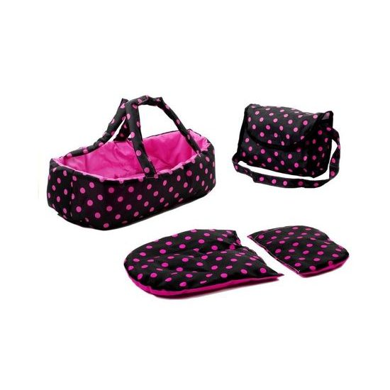 Alice kočárek pro panenky kombinovaný 9346W černá