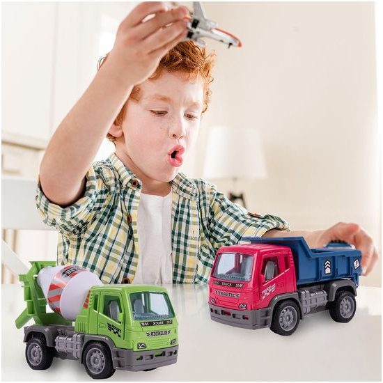 Sestava 6 autíček na setrvačník Builder Set