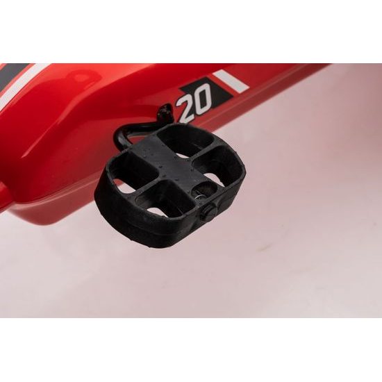 Dětská šlapací motokára s nafukovacími koly Formule 208 - červená