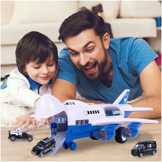 Interaktivní letadlo s autíčky, světly a zvuky A380