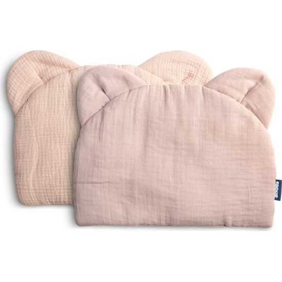 Mušelínová poduška do kočárku růžová