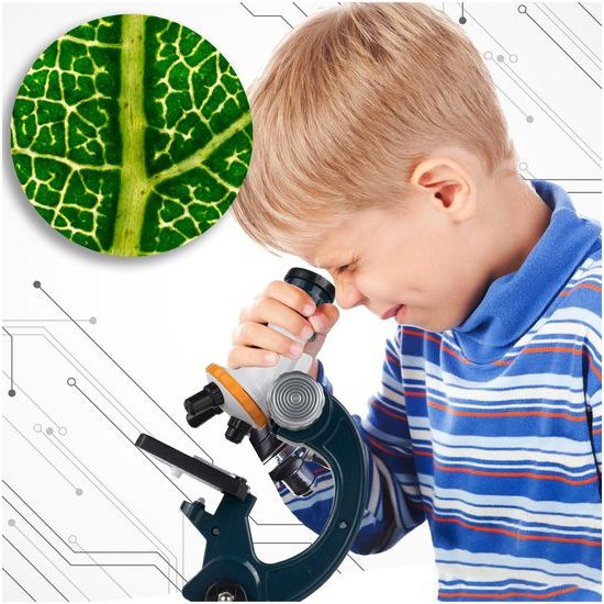 Dětský mikroskop na baterie s propojením na telefon Optic Microscope