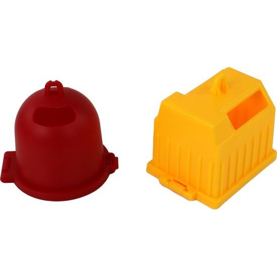 Popelářské auto s jeřábovým ramenem - oranžové