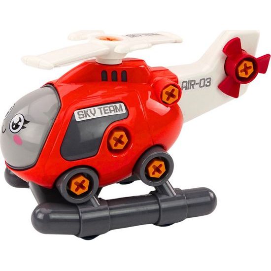 Interaktivní vrtulník-červený