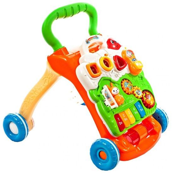 ROZBALENO Interaktivní chodítko s hracím panelem 2v1 Bunny Stroller