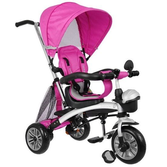 Majlo Toys dětská tříkolka 3v1 Sportrike AIR s nafukovacími koly růžová