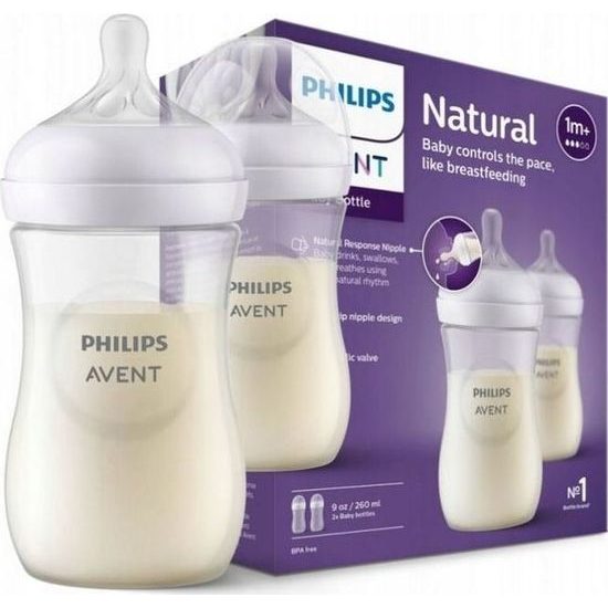 Sada kojeneckých lahví Phillips Avent natural response 2x260 ml