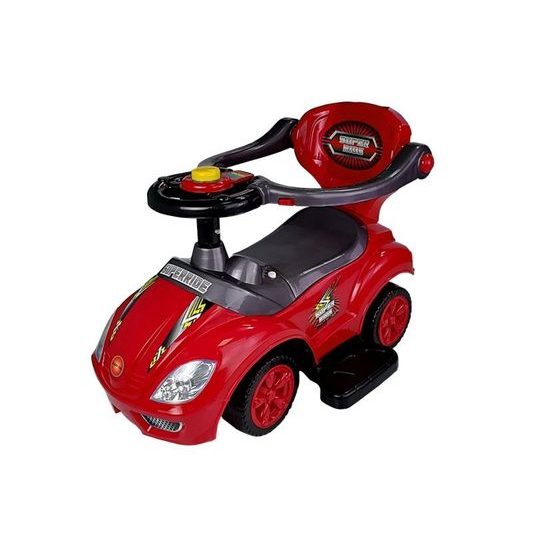 Odrážedlo Mega Car s vodící tyčí 3v1 červené