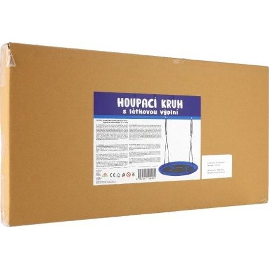 Houpací kruh modrý 100 cm - látková výplň