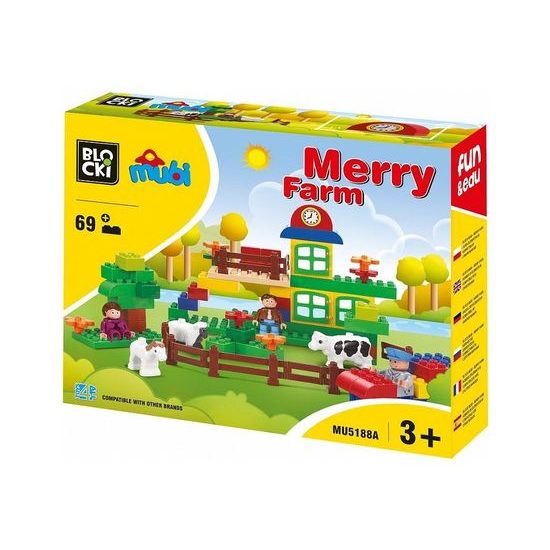 Blocki Mubi stavebnice Veselá zahrádka 69 dílů