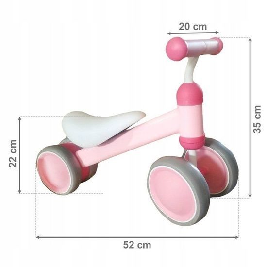 Ecotoys dětské mini odrážedlo Pink Bike