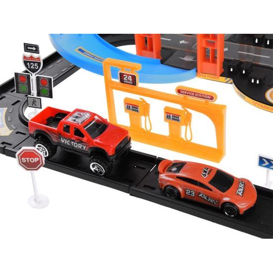 Patrové parkoviště, výtah pro auta s autíčky