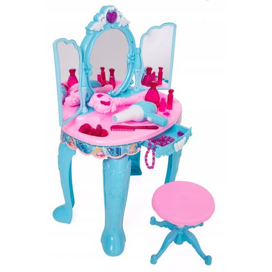 Doris dětský toaletní stoleček Magické zrcadlo modrý