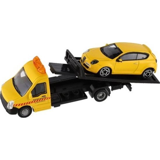 Auto/kamion Bburago odtahovka + auto - mix 6 barev
