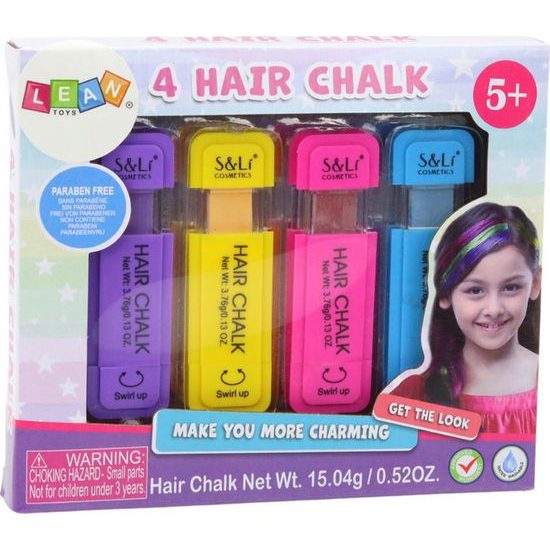 Křídy na barvení vlasů 4ks