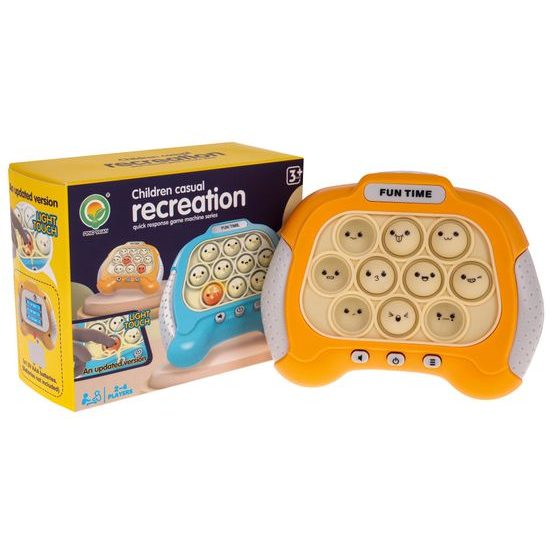 Senzoricka hra Pop It na baterie oranžová