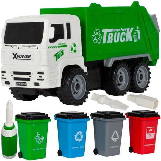 Šroubovací popelářské auto s kontejnery Sanitation Truck